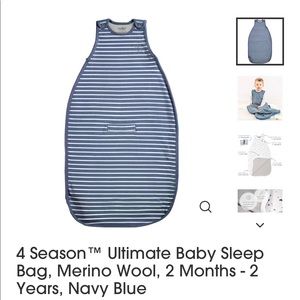 Woolino four seasons merino wool baby sleep bag
